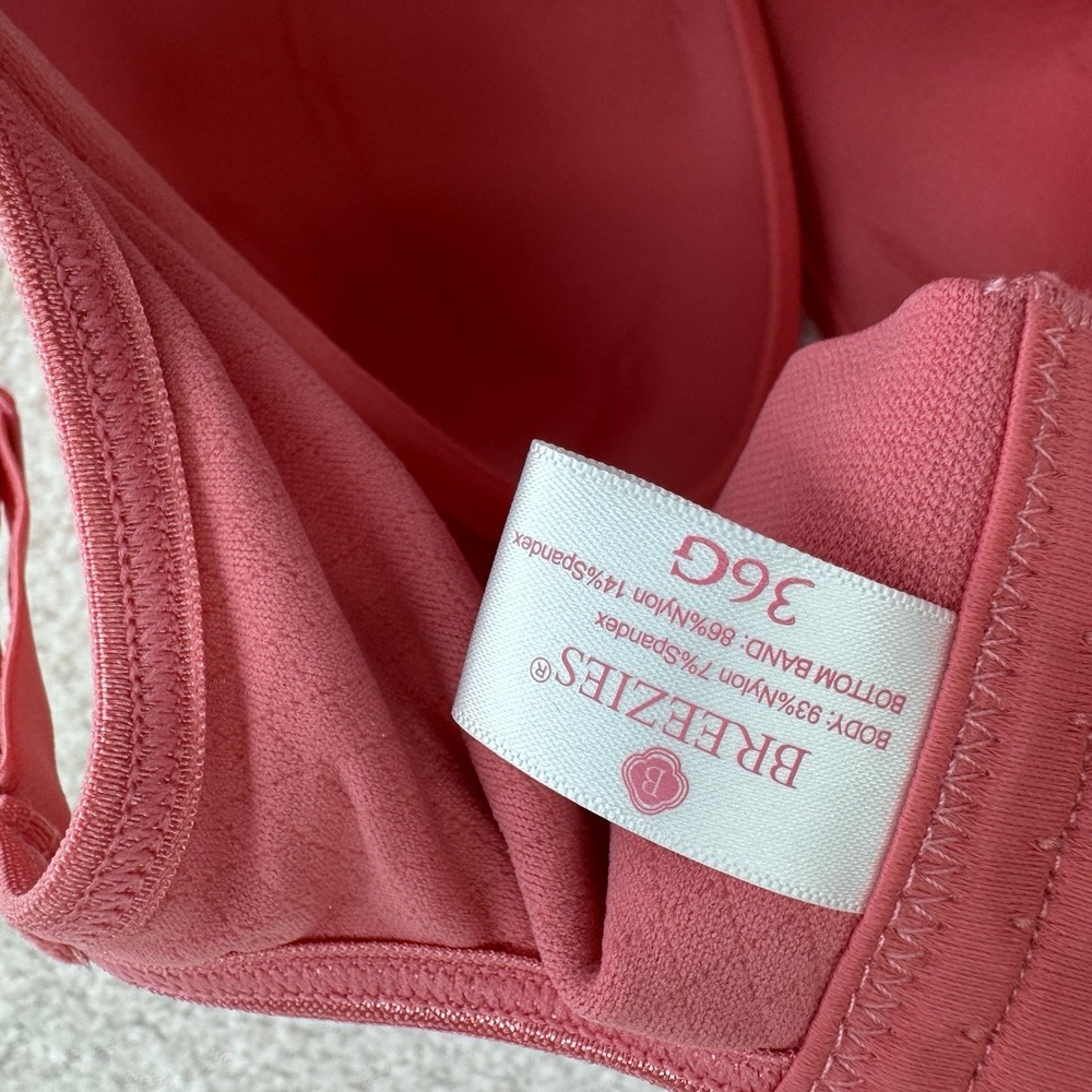 Breezies Wireless Full-Coverage Bra in Raspberry - Picture 6 of 8